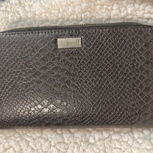 Thirty-One Gray Snakeskin All About the Benjamins wallet